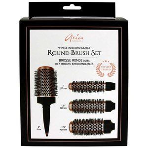 Aria 4 Piece Interchangeable Round Brush Set